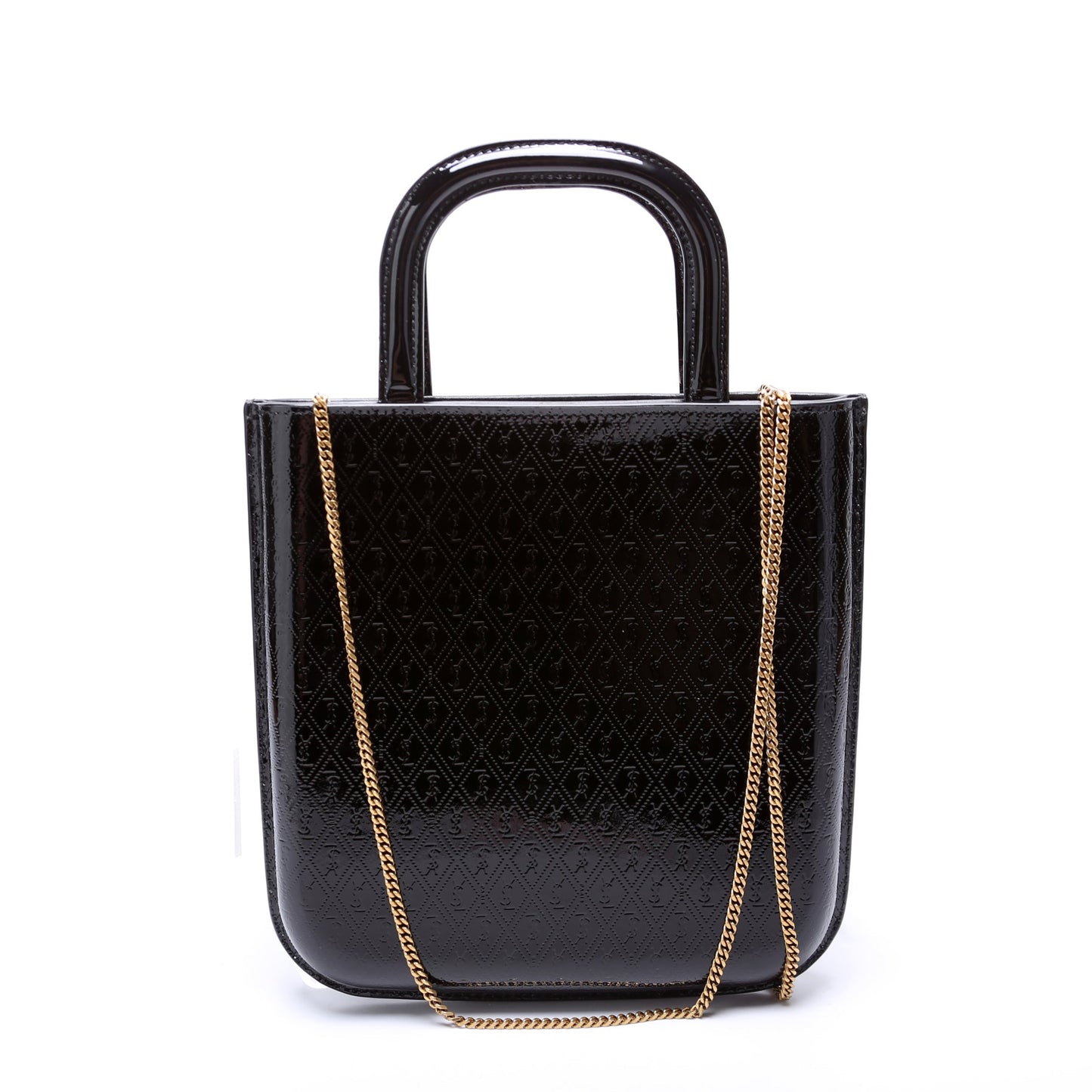 Saint Laurent All Over Logo Embossed Mini Shopping 715201 Bag