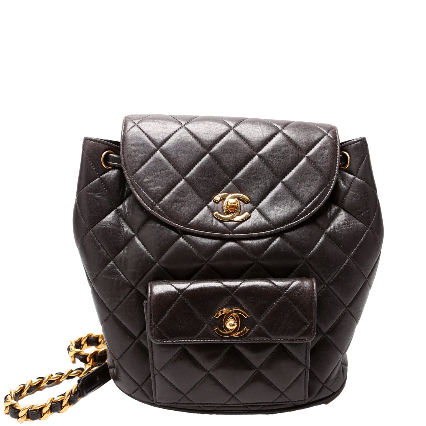 Chanel Vintage Quilted Lambskin Mini Duma Backpack Bag