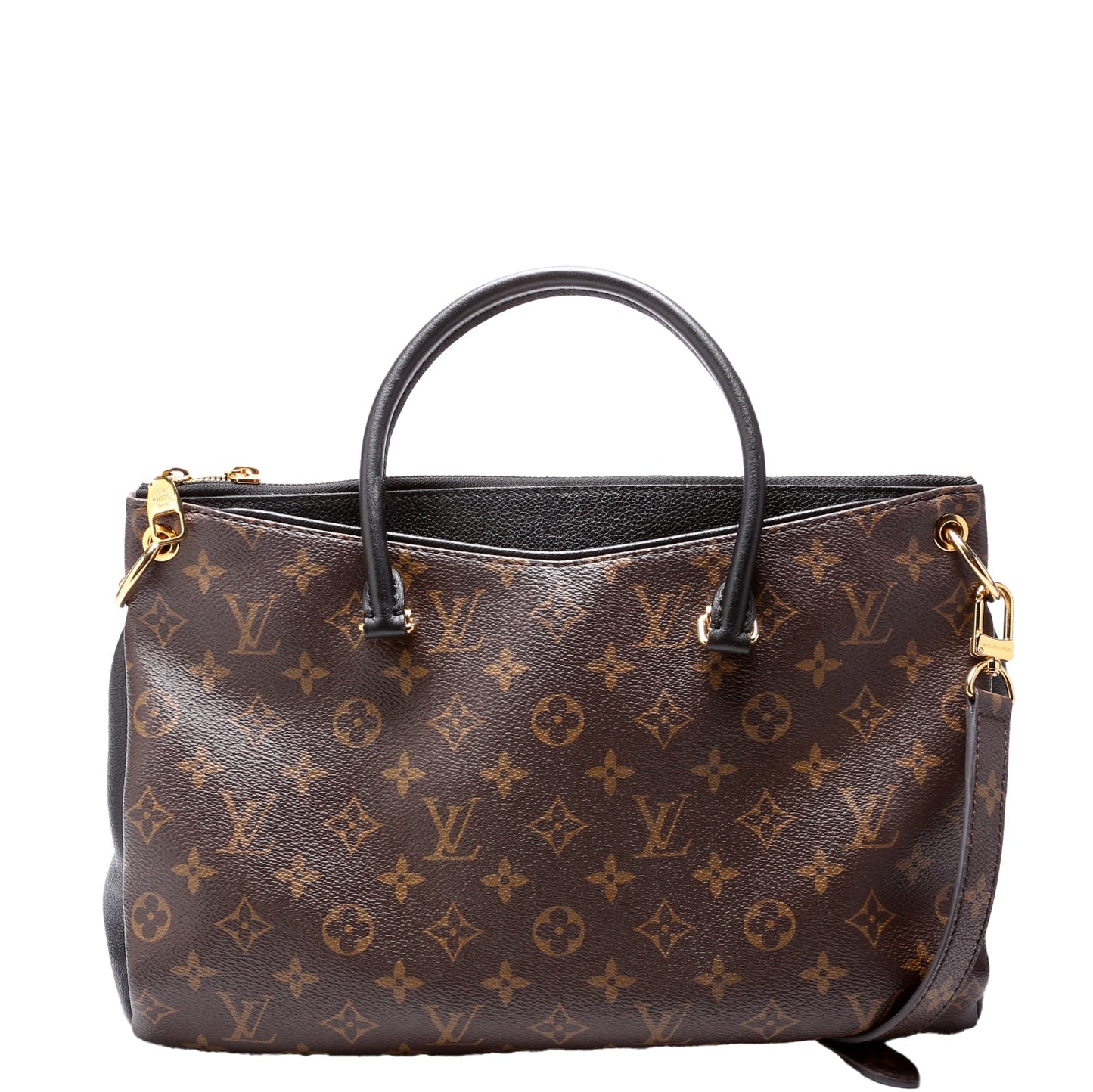 Louis Vuitton Pallas Tote Monogram Leather Side