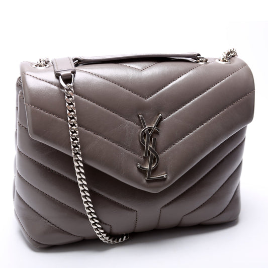 Saint Laurent LouLou Satchel Small 494699 Grey Bag