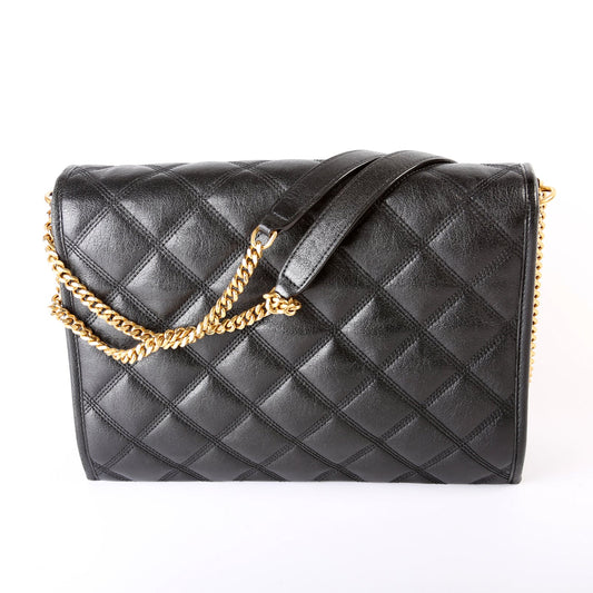 Saint Laurent 579607 Becky Shoulder Quilted Lambskin Large Bag