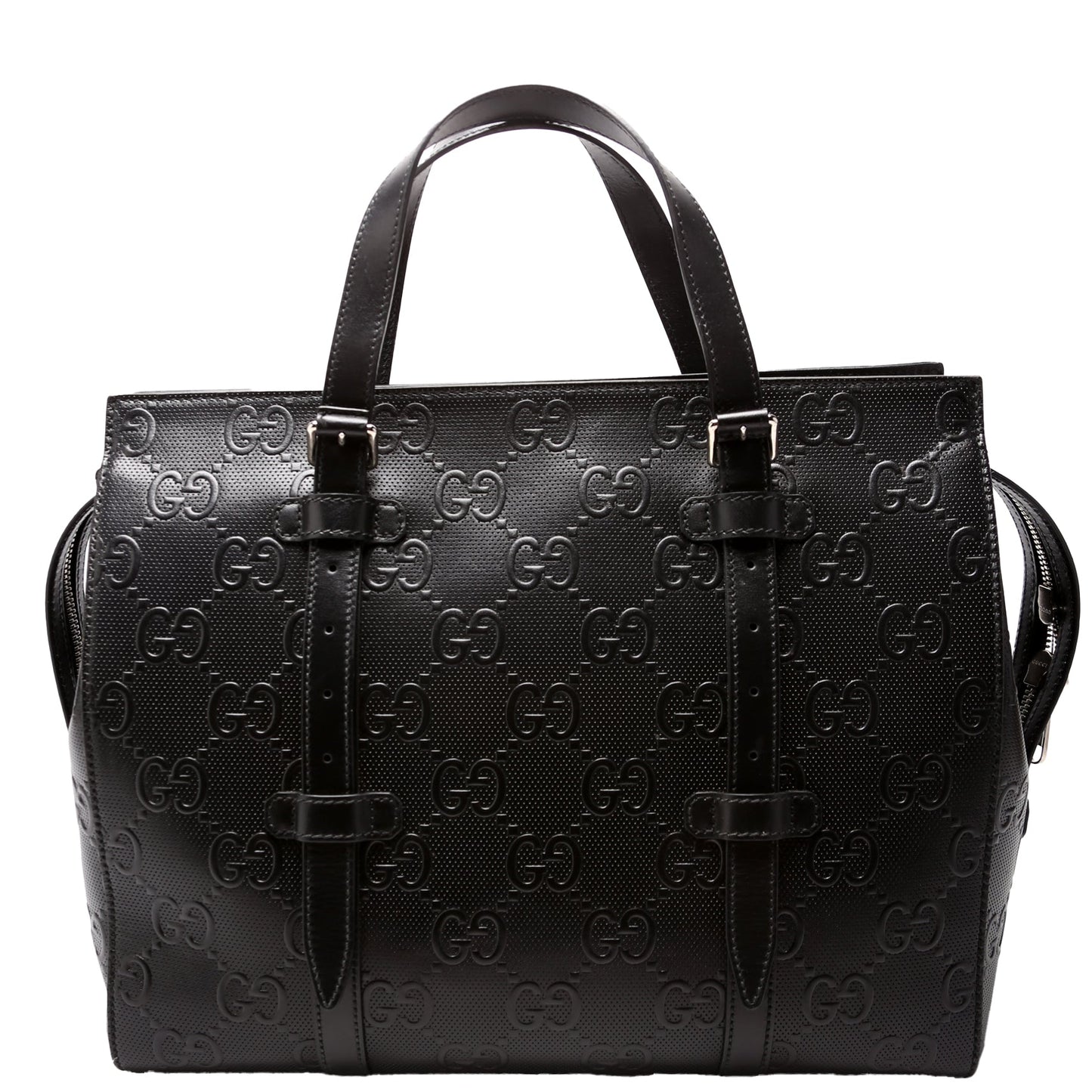 Gucci GG Embossed Belt 658582 Black Bag