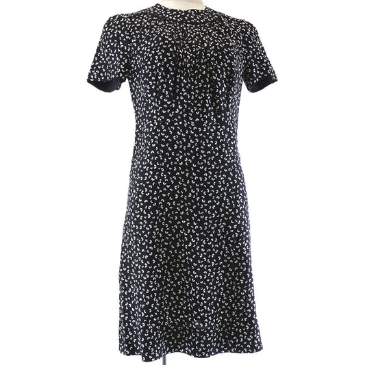LOUIS VUITTON one piece silk black Two-piece set One-piece sandals Dresses 34/Sandals 36 1/2