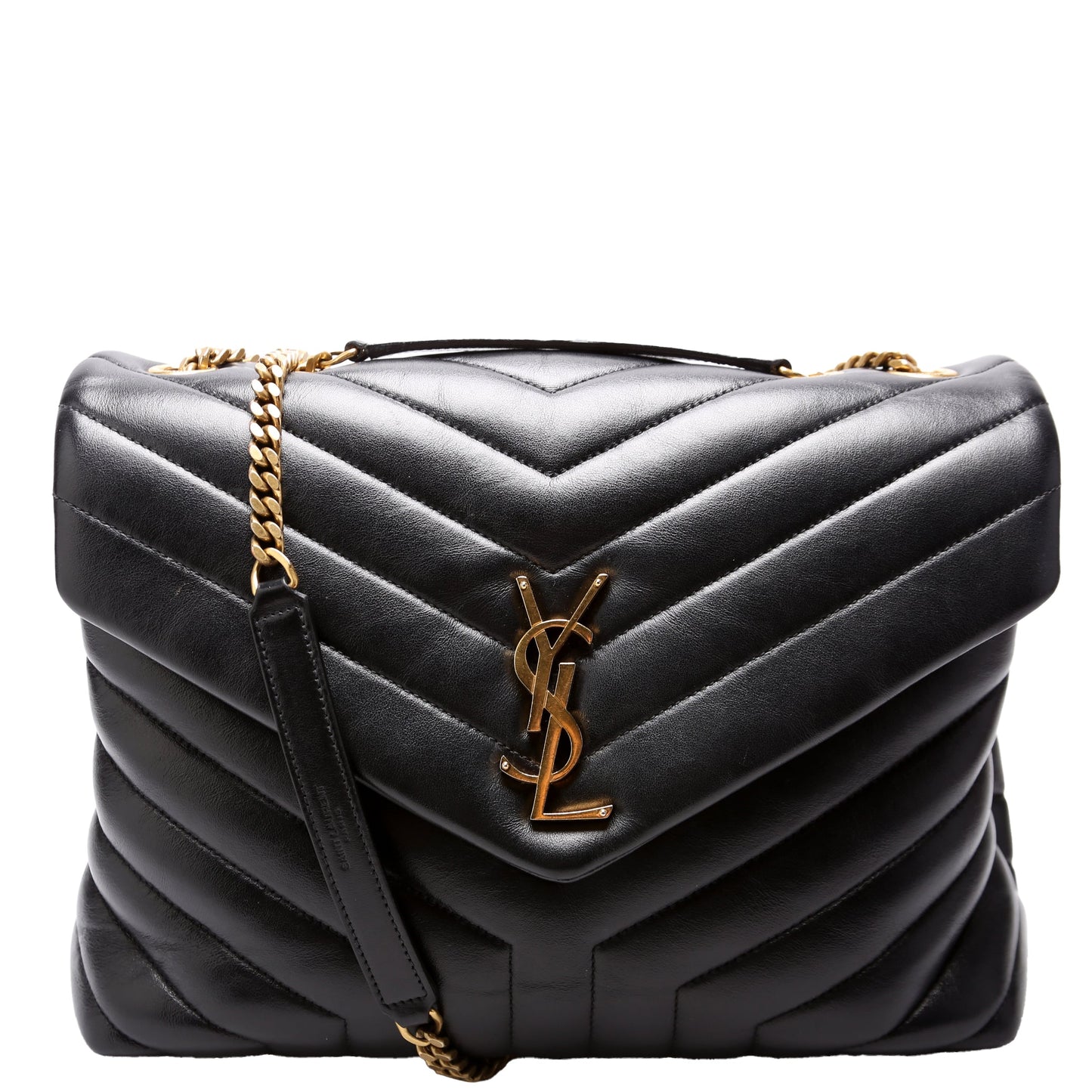 Saint Laurent Loulou Medium Quilted Black Bag