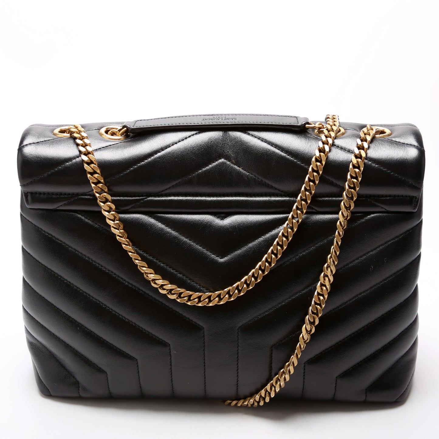 Saint Laurent Loulou Medium Quilted Black Bag