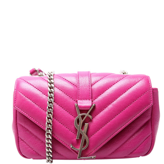 Saint Laurent Classic Baby Monogram 399289 Pink Bag
