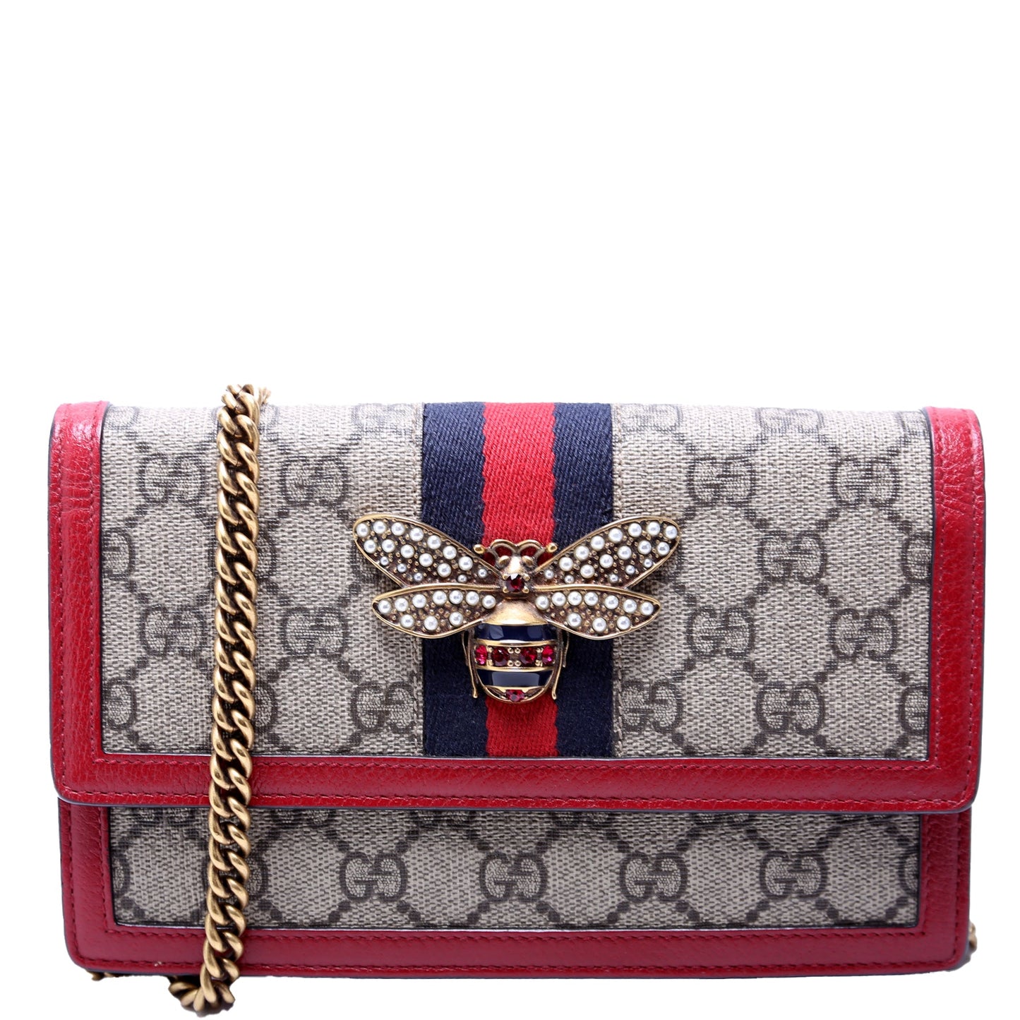 Gucci 476079 Queen Margaret WOC Red Bag