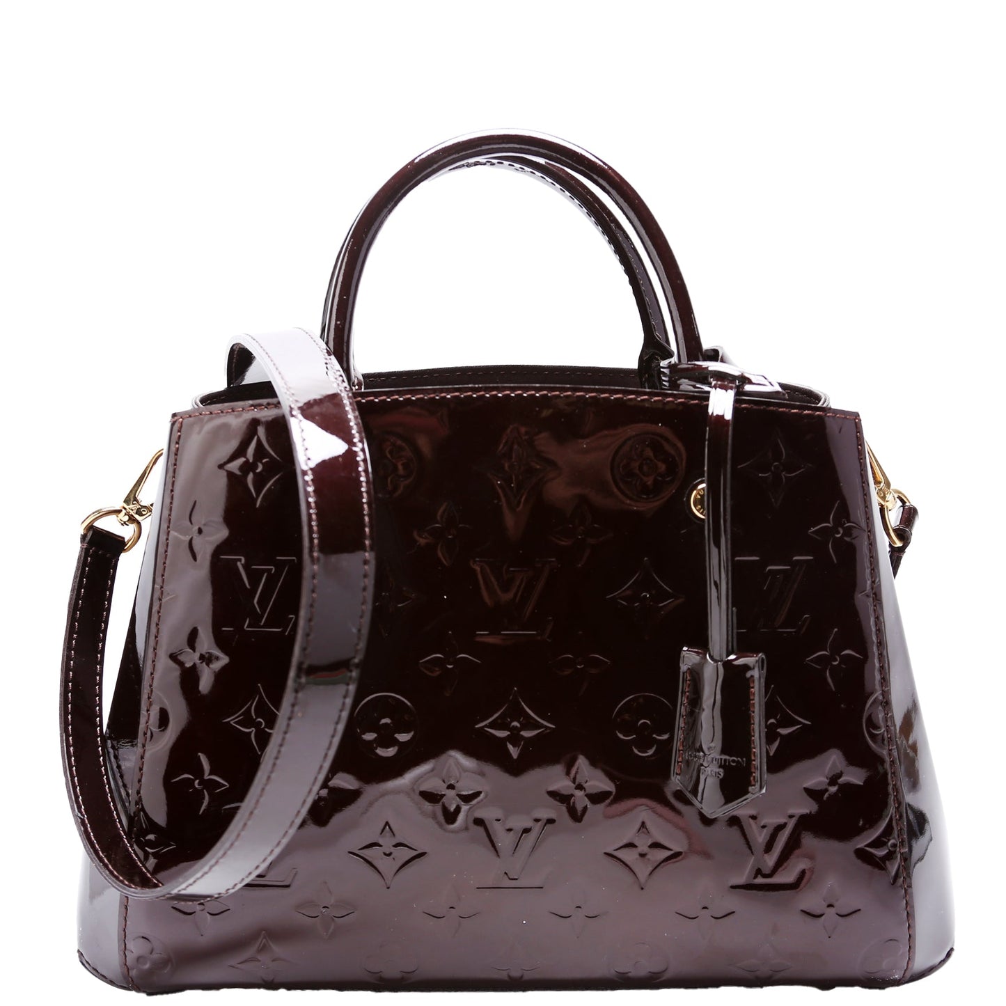 Louis Vuitton Montaigne BB Vernis Burgundy