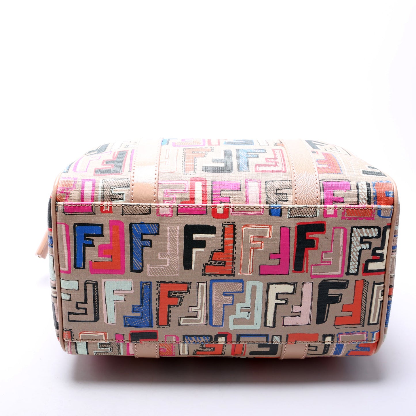 Fendi 8BL068 Zucca Boston Tan/Multicolor Bag