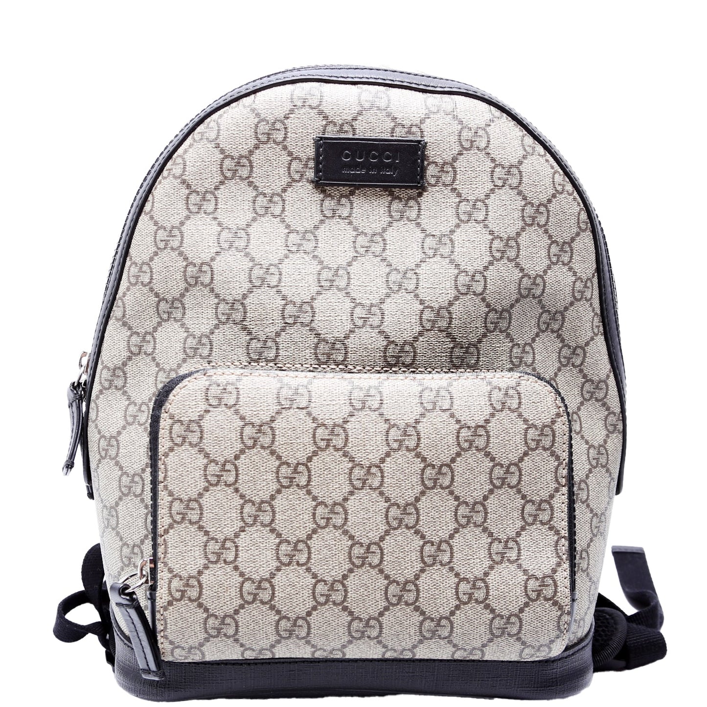 Gucci 429020 GG Supreme Eden Backpack Small Beige/Black Bag