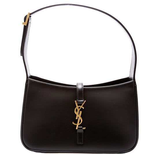 Saint Laurent 657228 Le A 5 7 Leather Hobo Black Bag