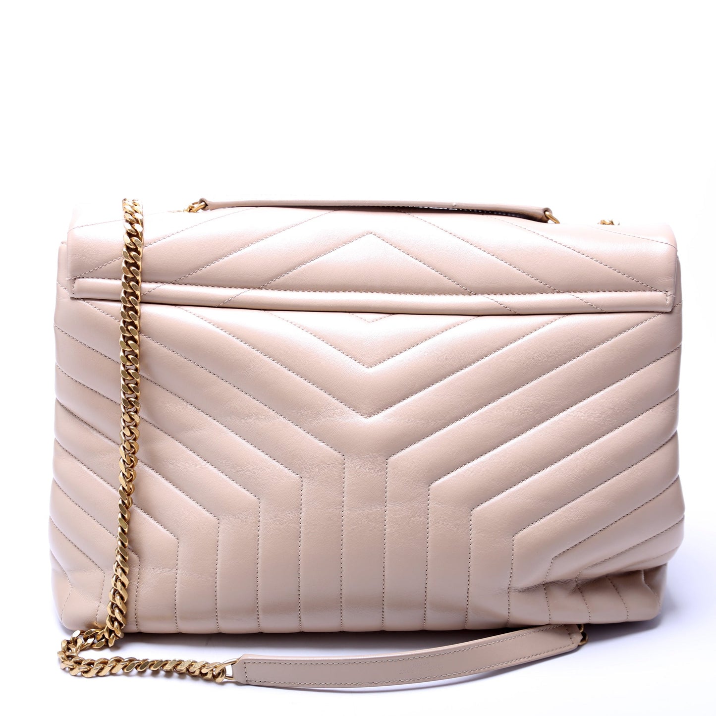 Saint Laurent Loulou Satchel Large Beige Bag