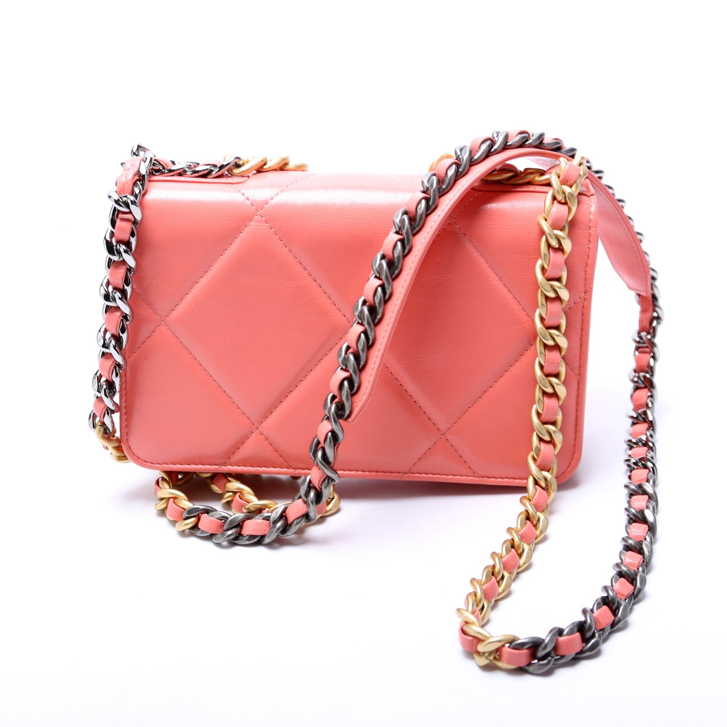 Chanel 19 WOC Quilted Lambskin 30M Pink Bag