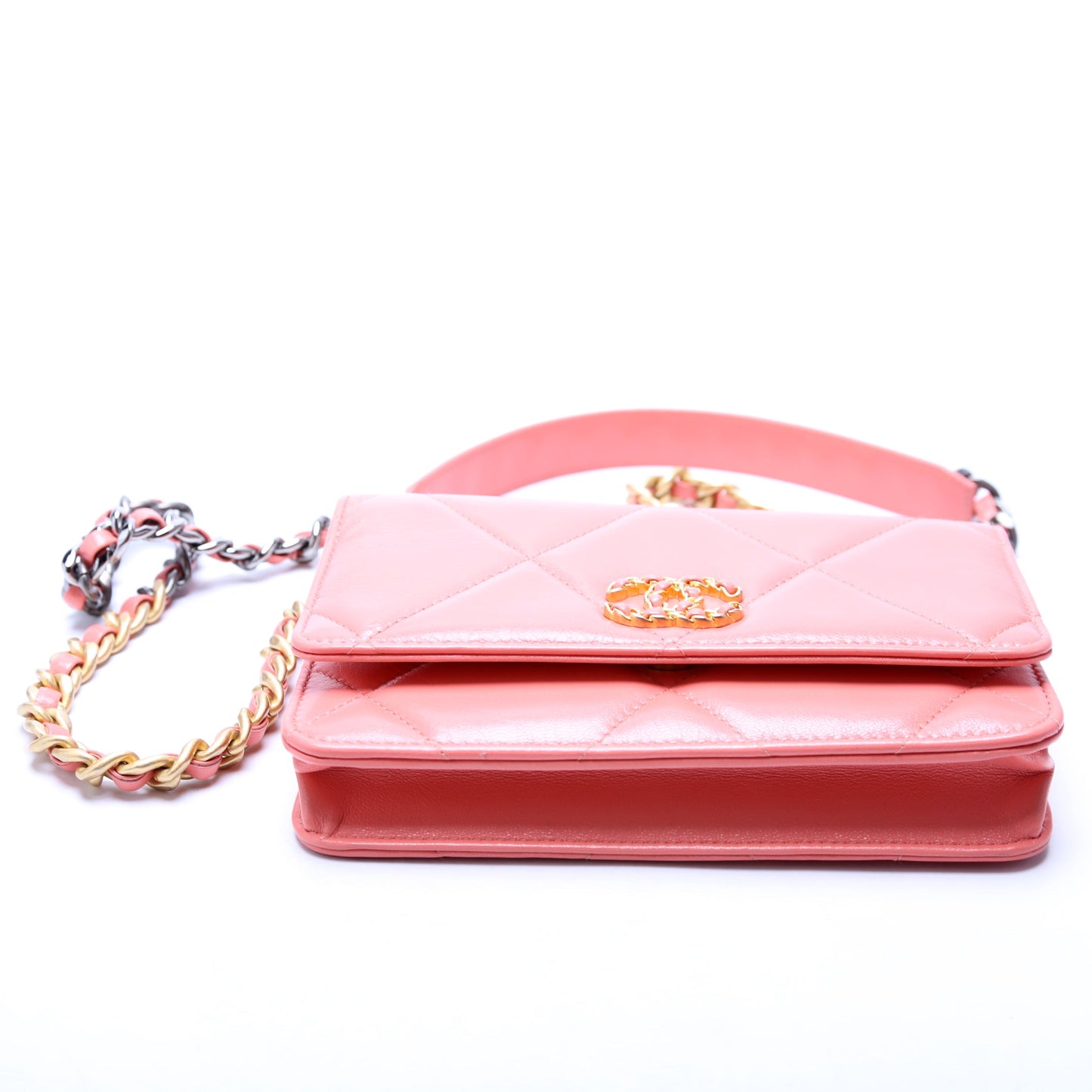 Chanel 19 WOC Quilted Lambskin 30M Pink Bag