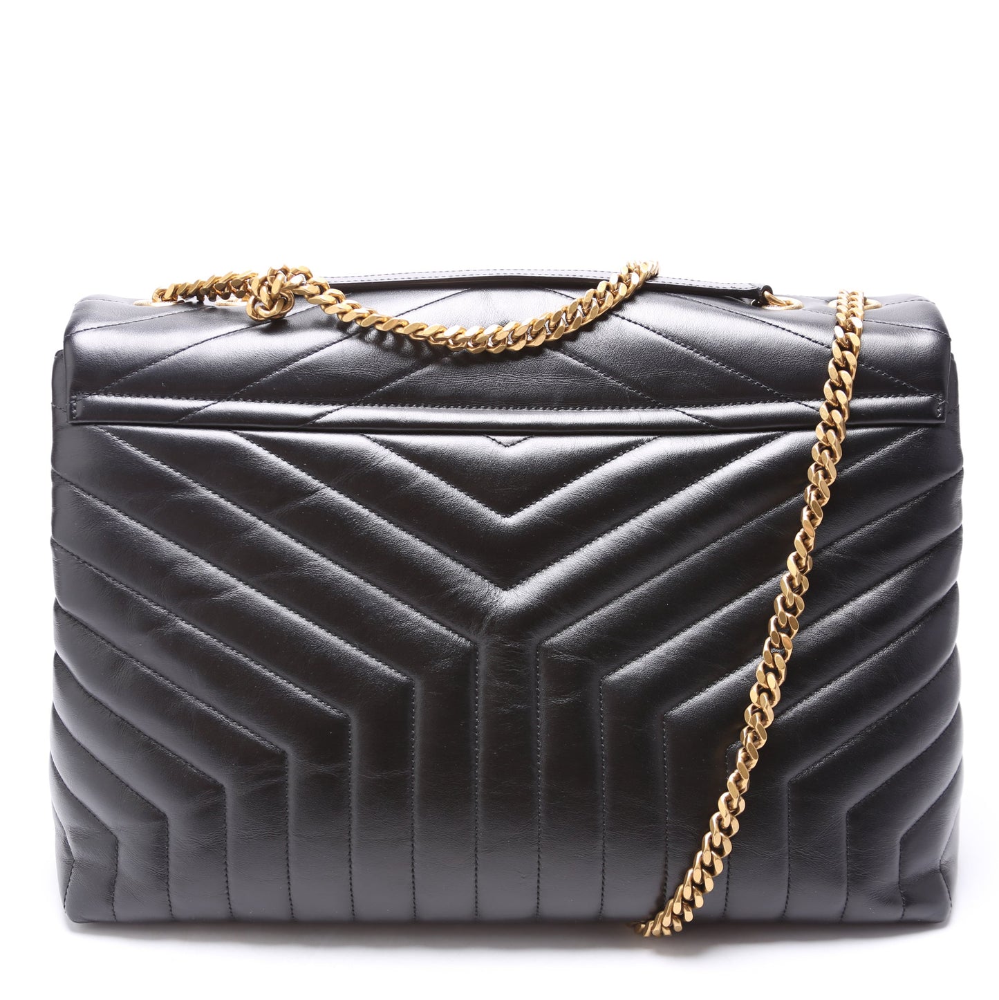 Saint Laurent Loulou Satchel Large 574947 Black Bag
