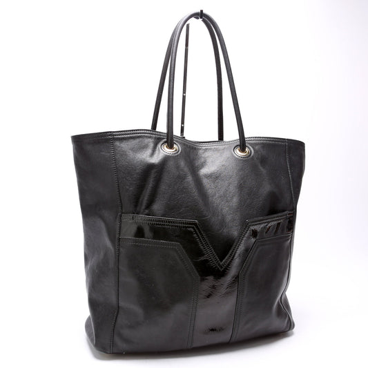 Saint Laurent Lucky Chyc Tote Calfskin 257213 Black Bag
