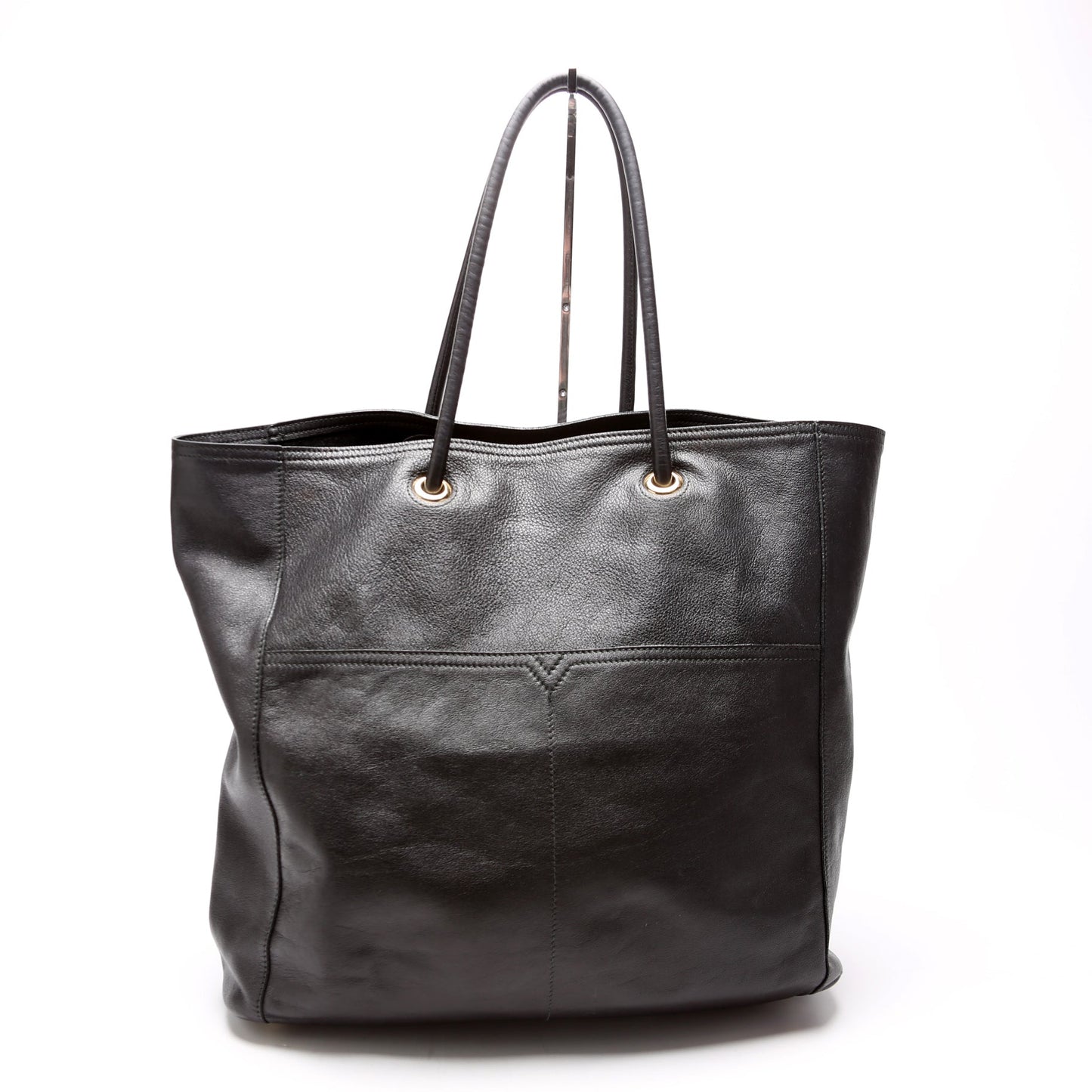 Saint Laurent Lucky Chyc Tote Calfskin 257213 Black Bag