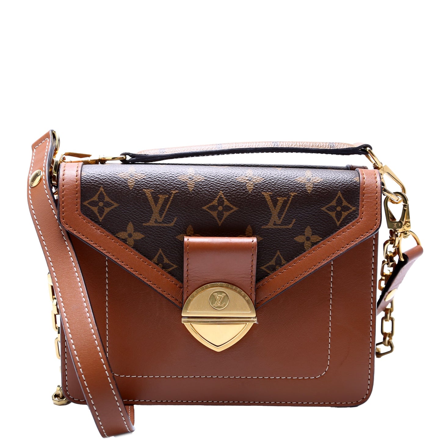 Louis Vuitton Biface Calfskin/Monogram Brown