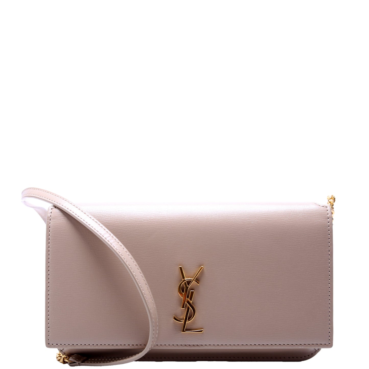 Saint Laurent 635095 Cassandra Phone Holder with Strap Tan Bag