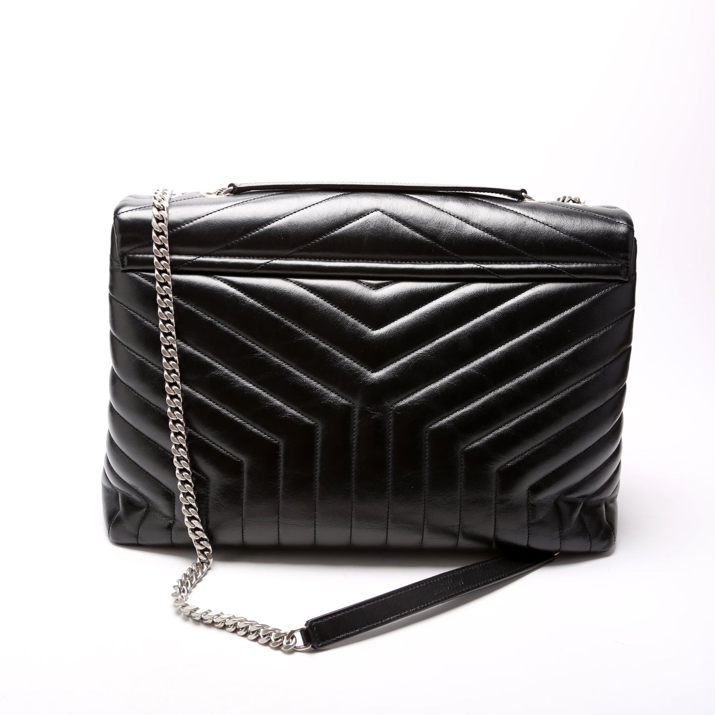 Saint Laurent 487215 Loulou Satchel Large Black Bag