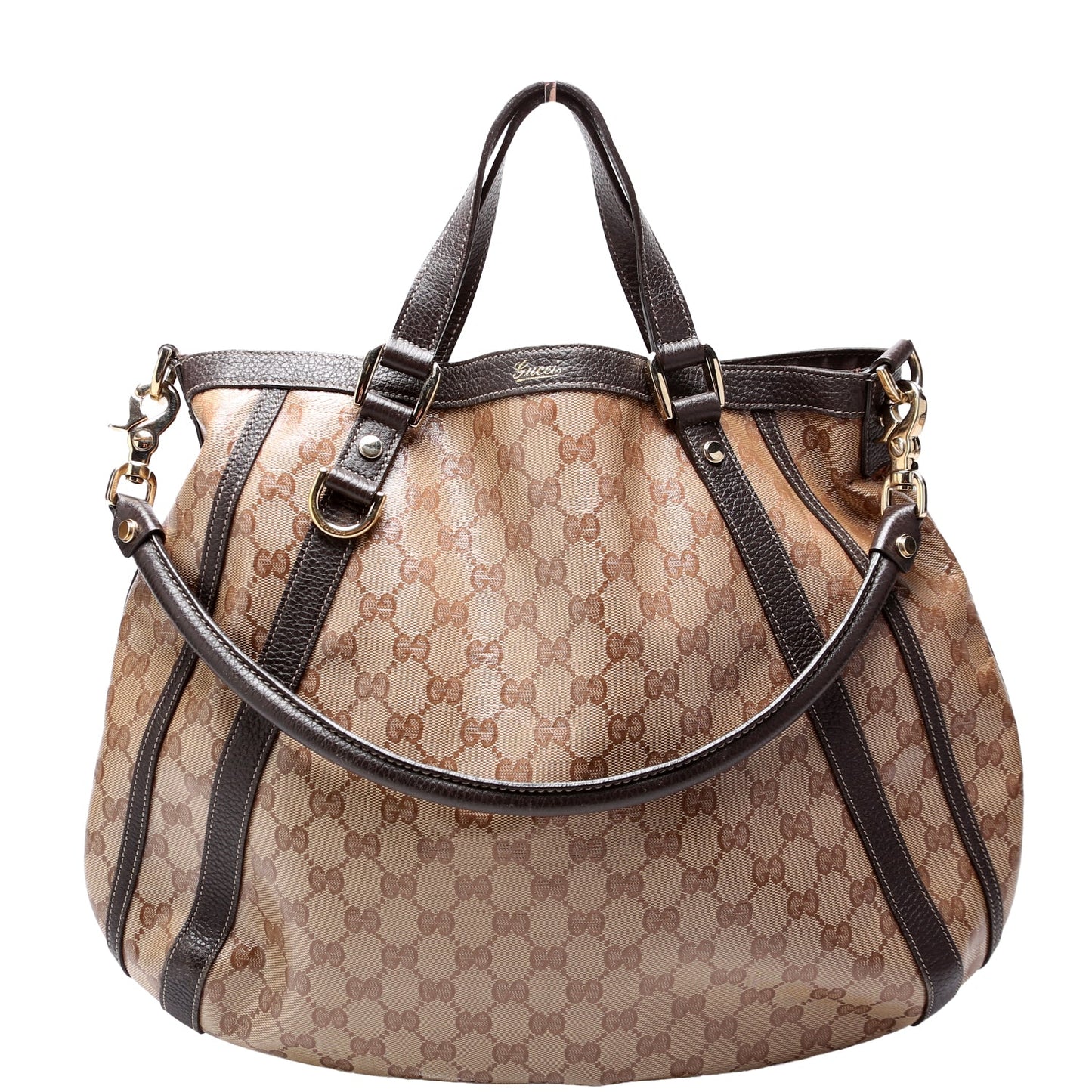 Gucci 268641 GG Crystal Medium Abbey Convertible Tote Bag