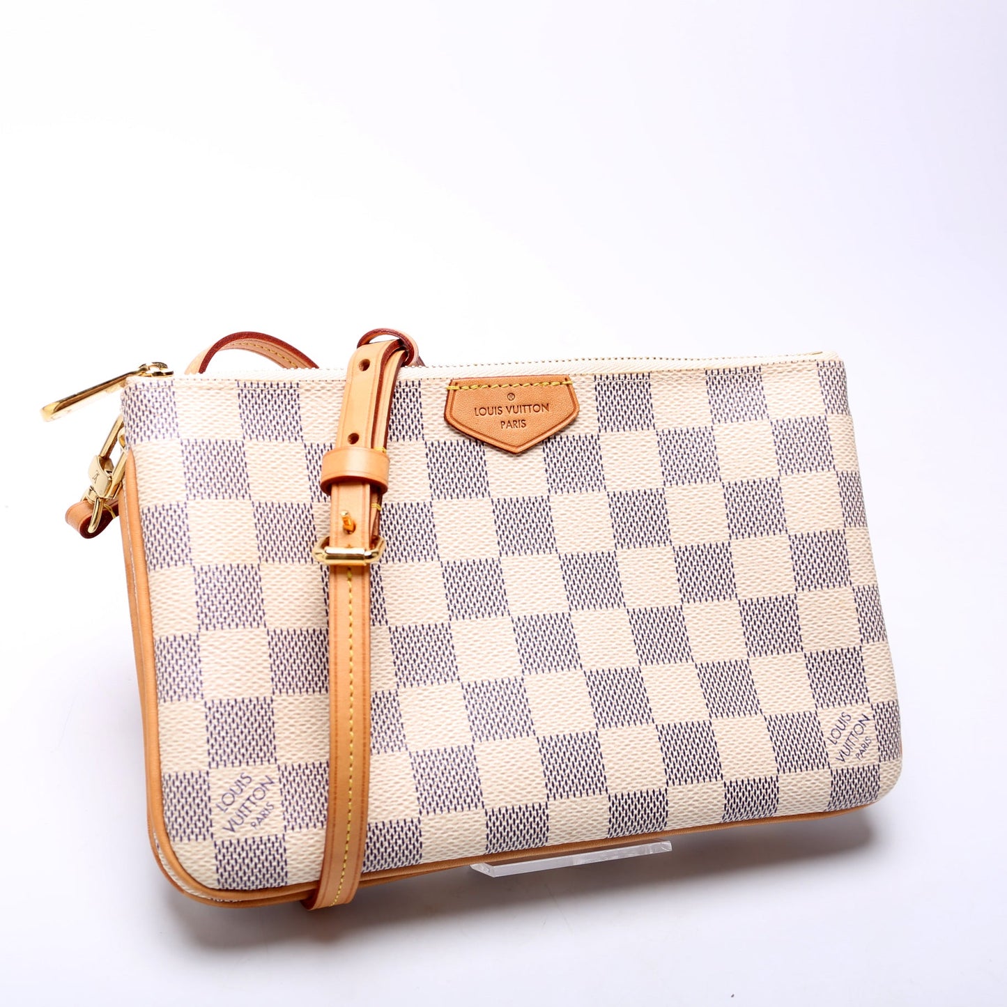 Louis Vuitton Double Zip Pochette Damier Azur