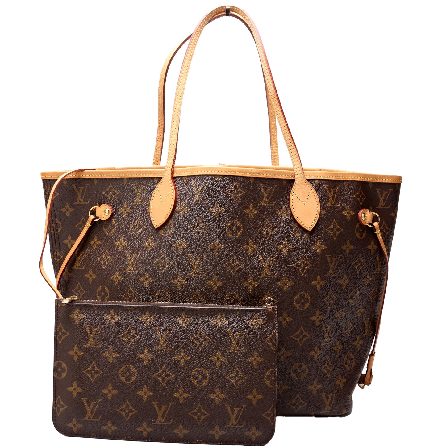 Louis Vuitton Neverfull with Wallet MM Monogram