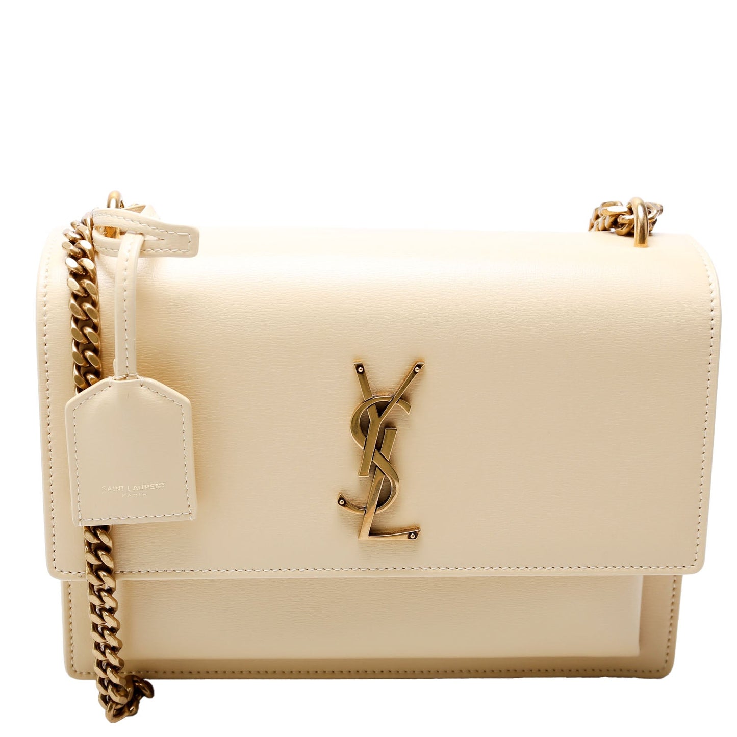 Saint Laurent Sunset Medium Smooth Leather 442906 Tan Bag