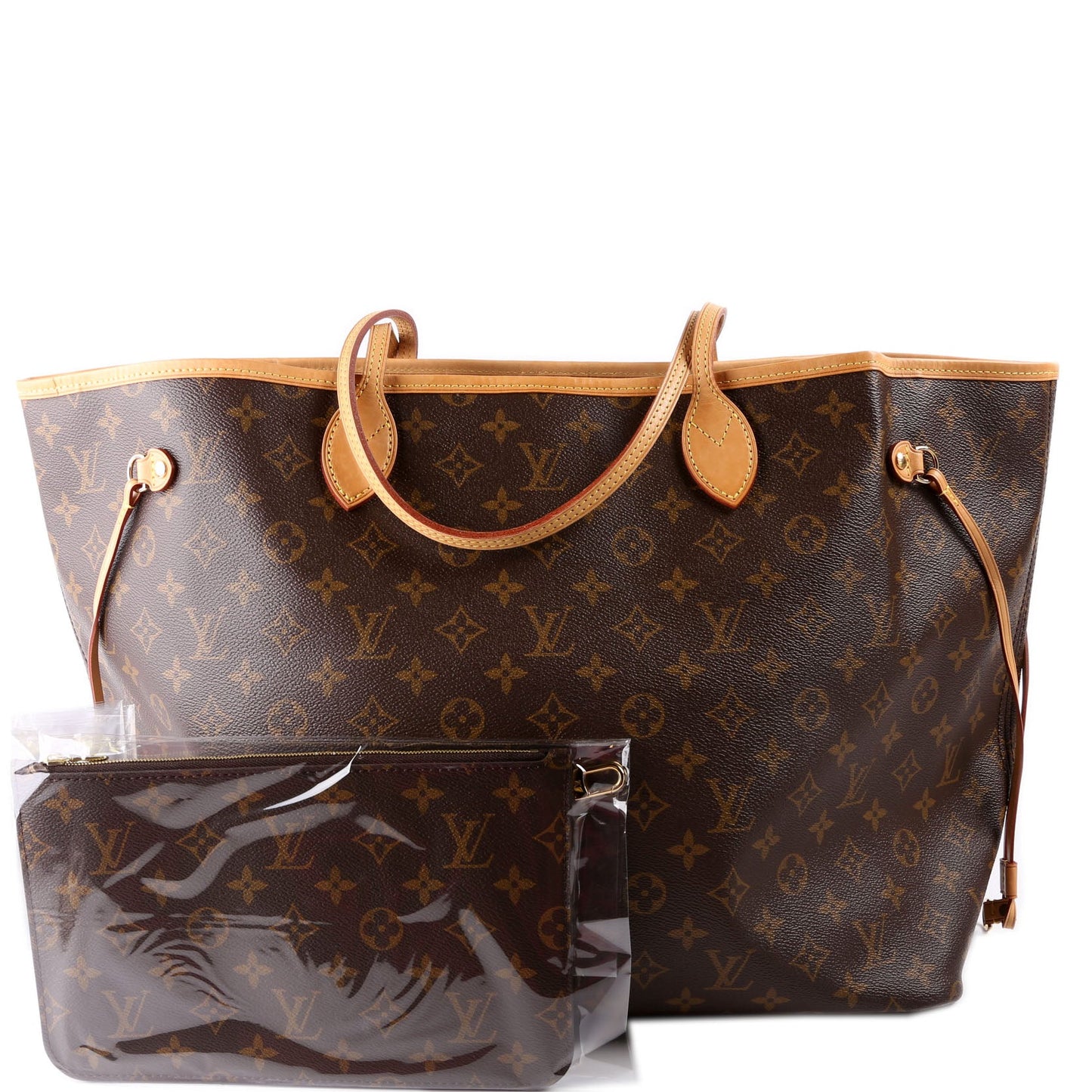 Louis Vuitton Neverfull W/Wallet GM Monogram