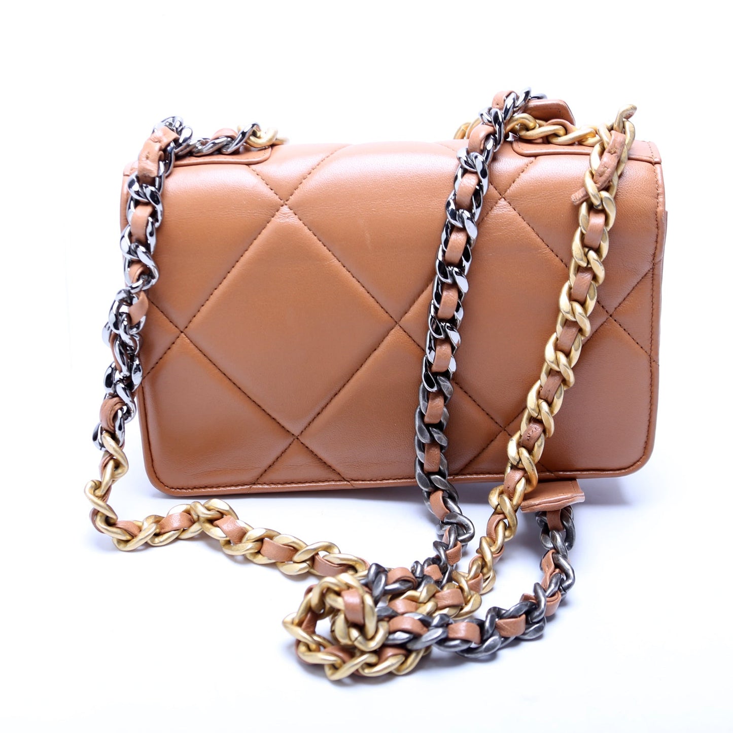 Chanel 19 WOC Quilted Lambskin RFID Brown Bag