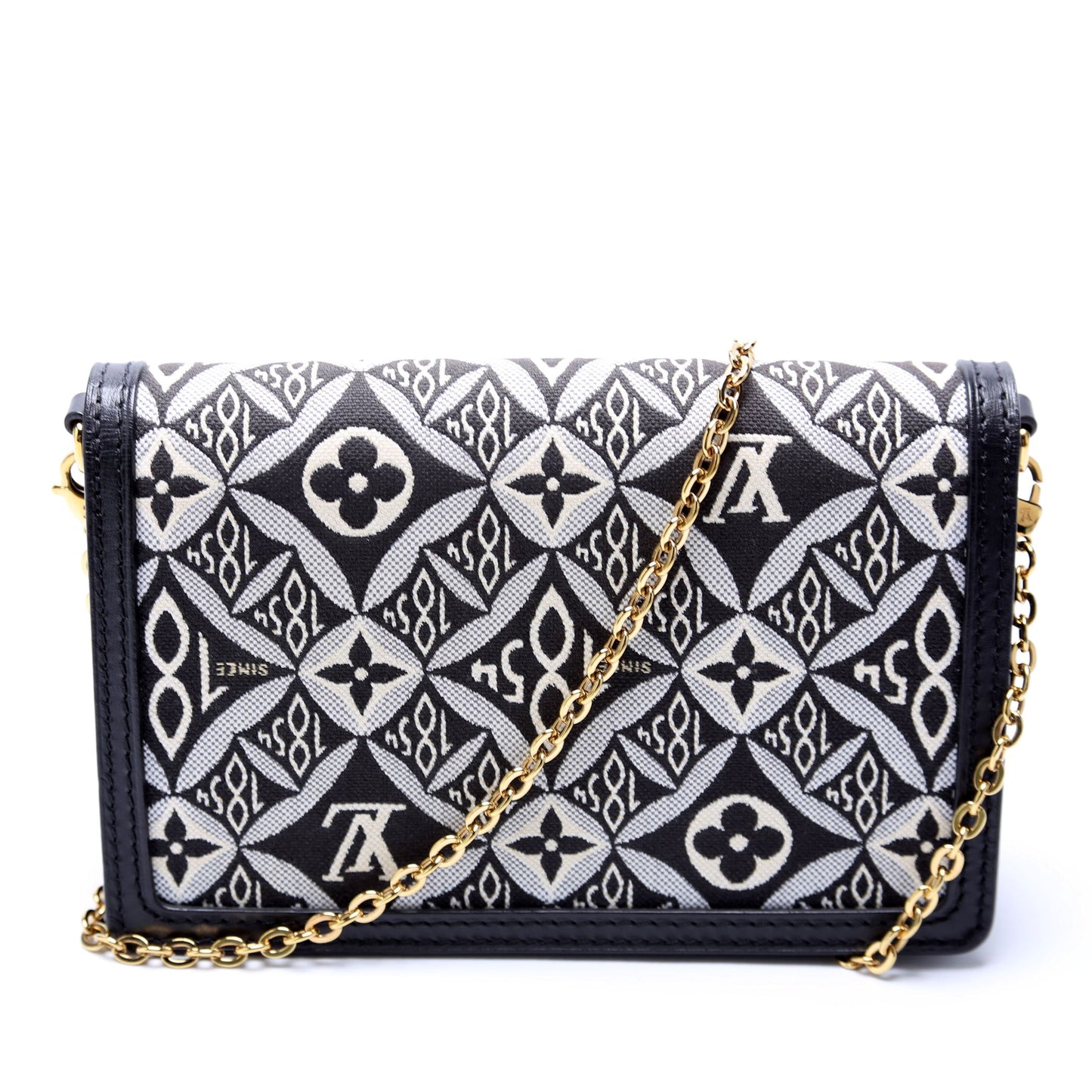 Louis Vuitton Dauphine Chain Wallet Since 1854 Jacquard Black