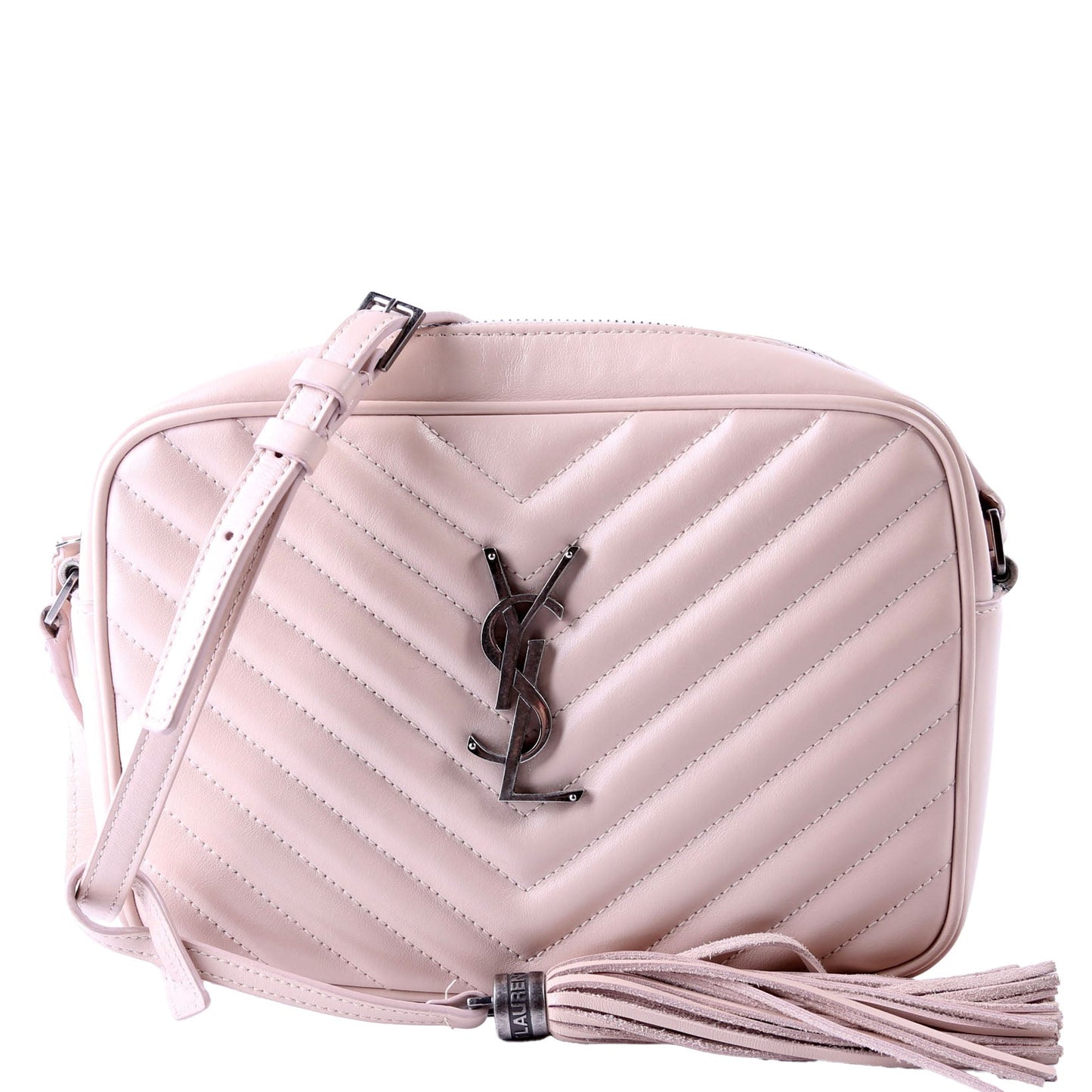Saint Laurent Lou Camera Quilted 612544 Beige Bag