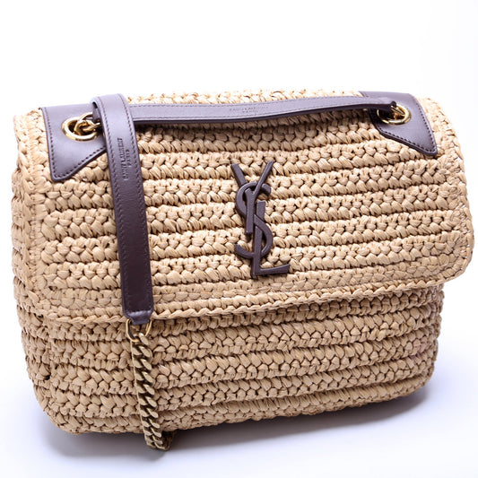 Saint Laurent Niki Medium Raffia 633187 Bag