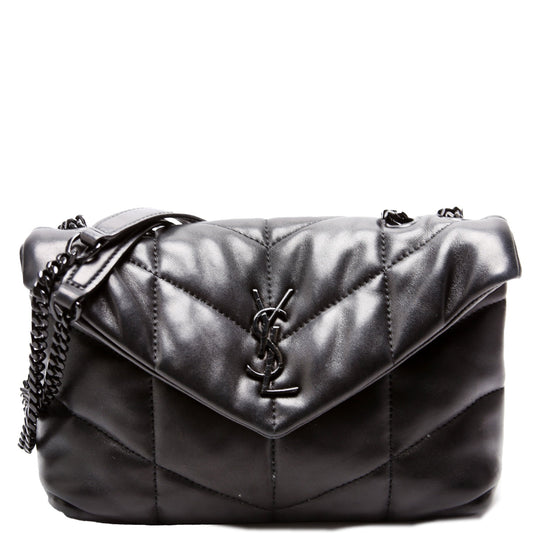 Saint Laurent 759337 Loulou Toy Quilted Lambskin Black Bag