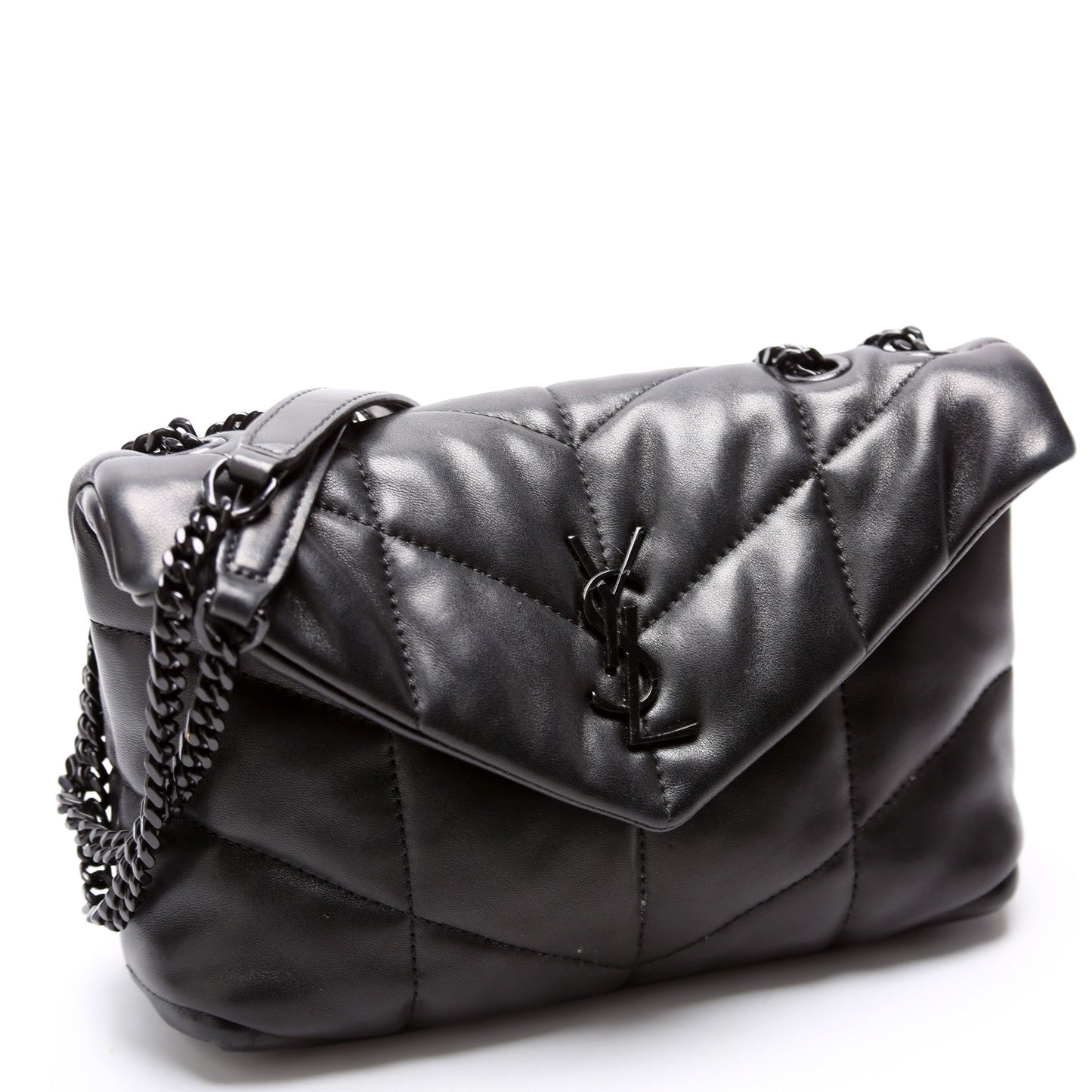 Saint Laurent 759337 Loulou Toy Quilted Lambskin Black Bag