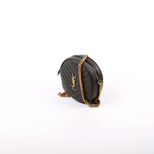 Saint Laurent Grain De Round Camera Black Bag