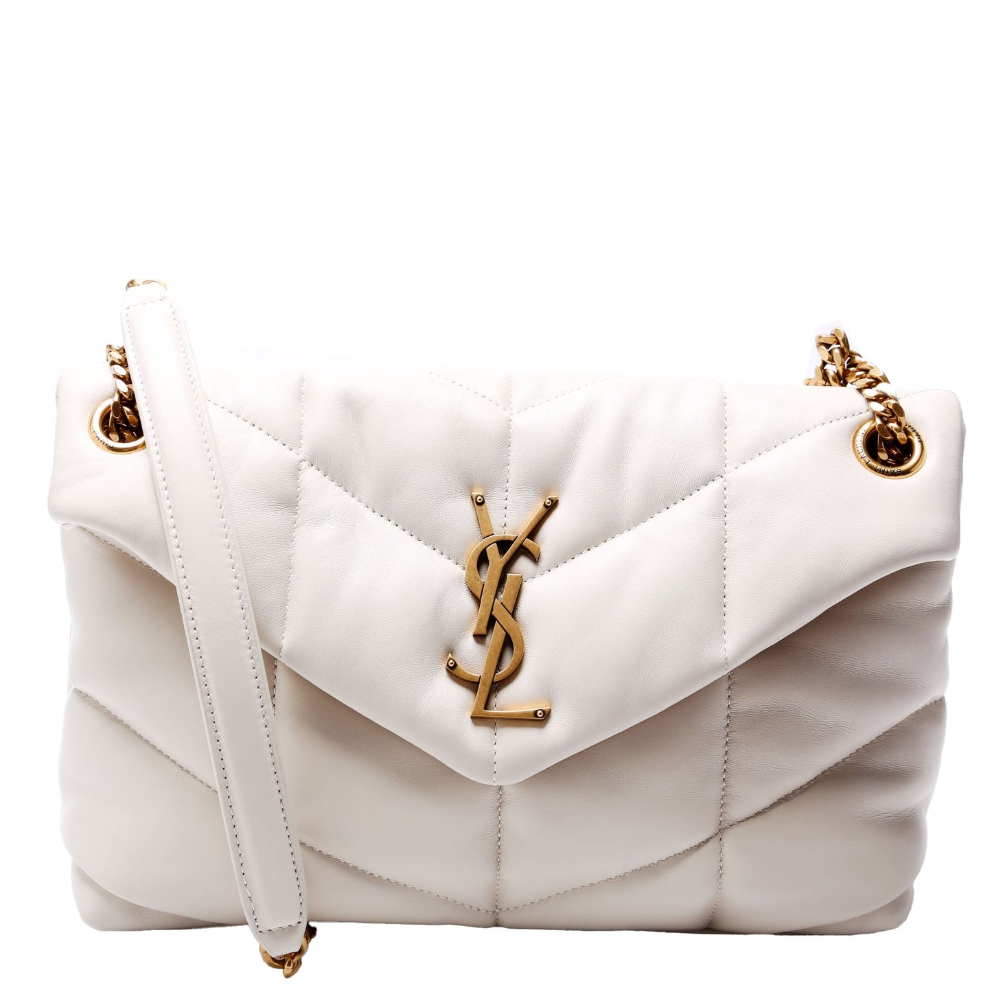 Saint Laurent Puffer Quilted Small Lambskin 577476 Bag