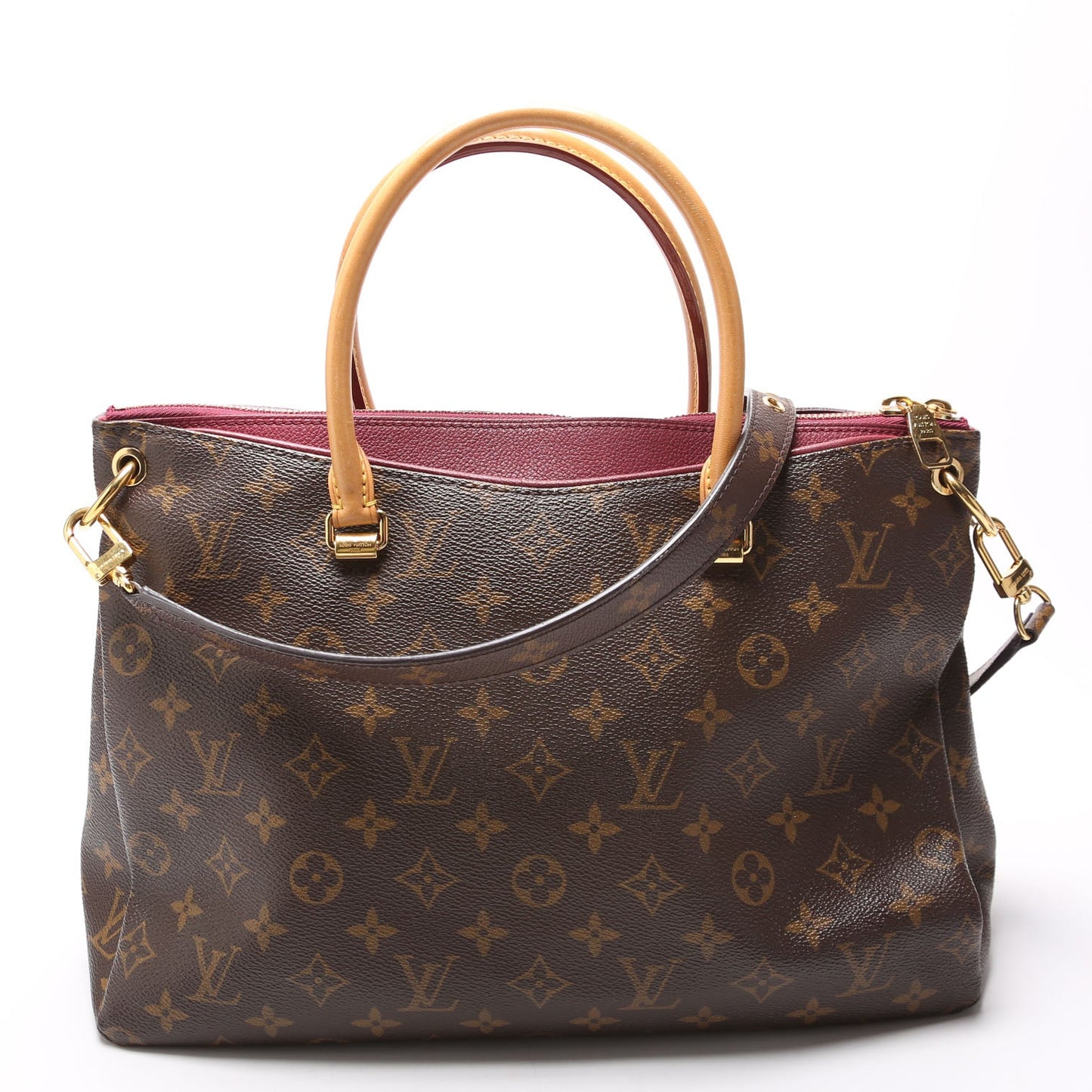 Louis Vuitton Pallas Tote Monogram Canvas Side