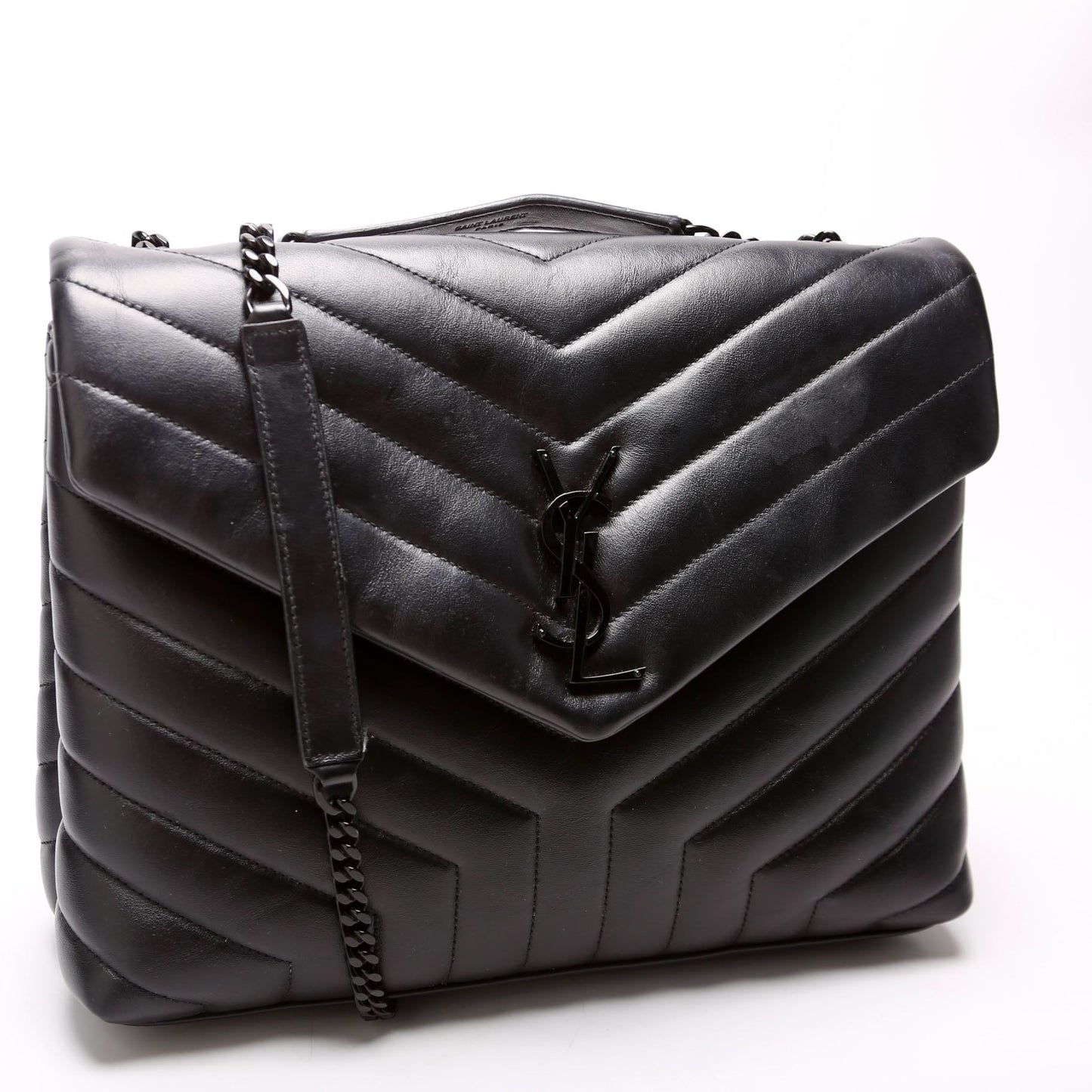 Saint Laurent LouLou Medium Quilted 574946 Black Bag