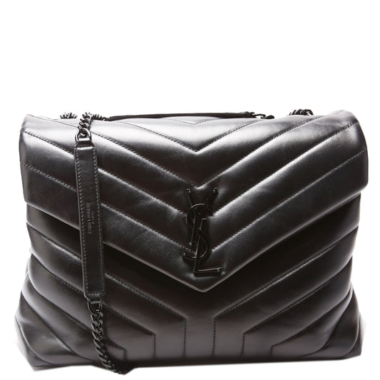 Saint Laurent LouLou Medium Quilted 574946 Black Bag
