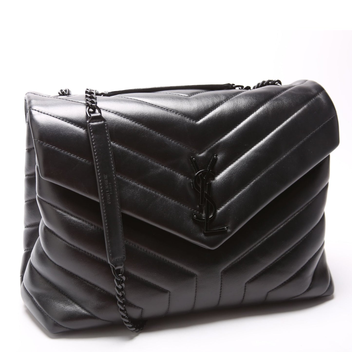 Saint Laurent LouLou Medium Quilted 574946 Black Bag