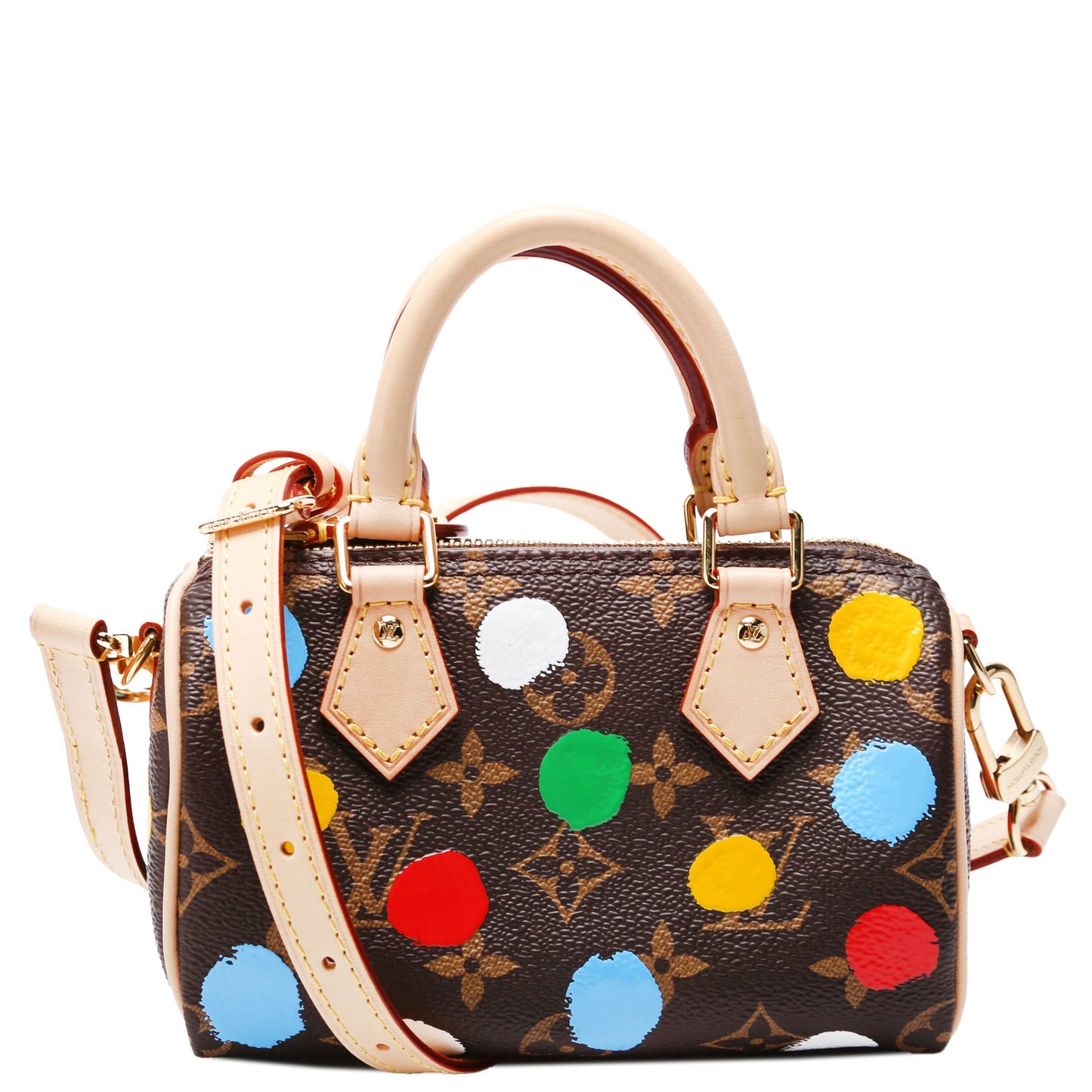 Louis Vuitton  X YK Nano Speedy Monogram Dots
