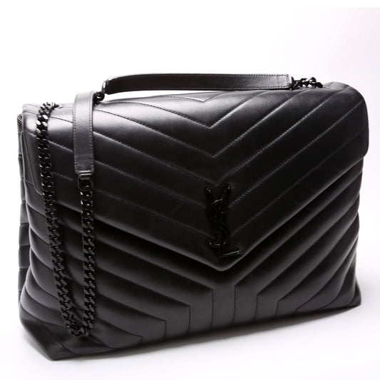 Saint Laurent LouLou Satchel Large 574947 Black Bag