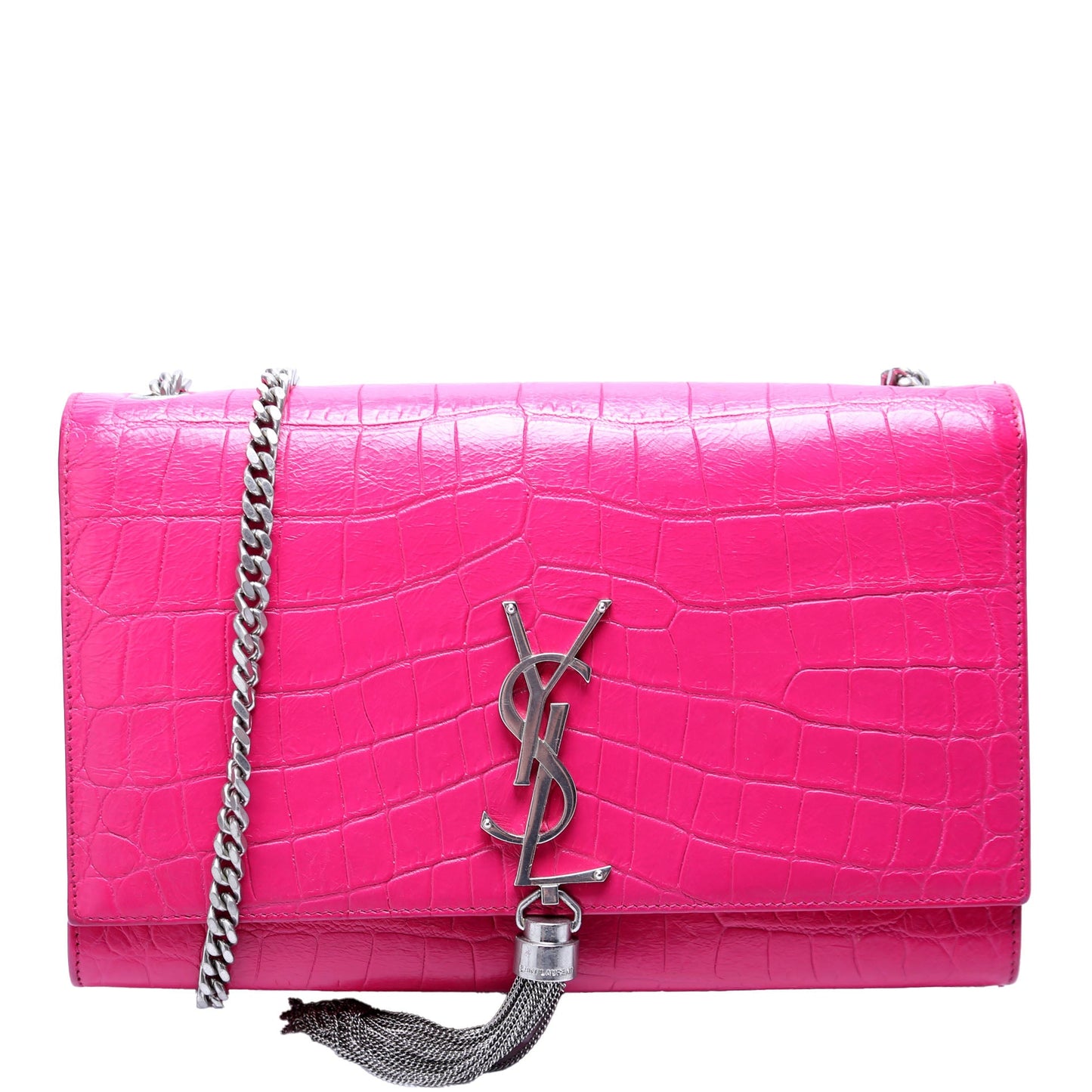 Saint Laurent Kate Tassel Satchel Medium 354119 Pink Bag
