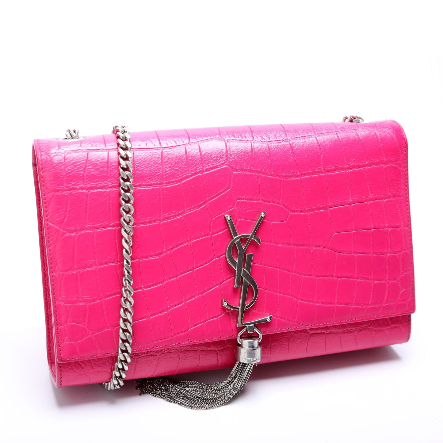 Saint Laurent Kate Tassel Satchel Medium 354119 Pink Bag