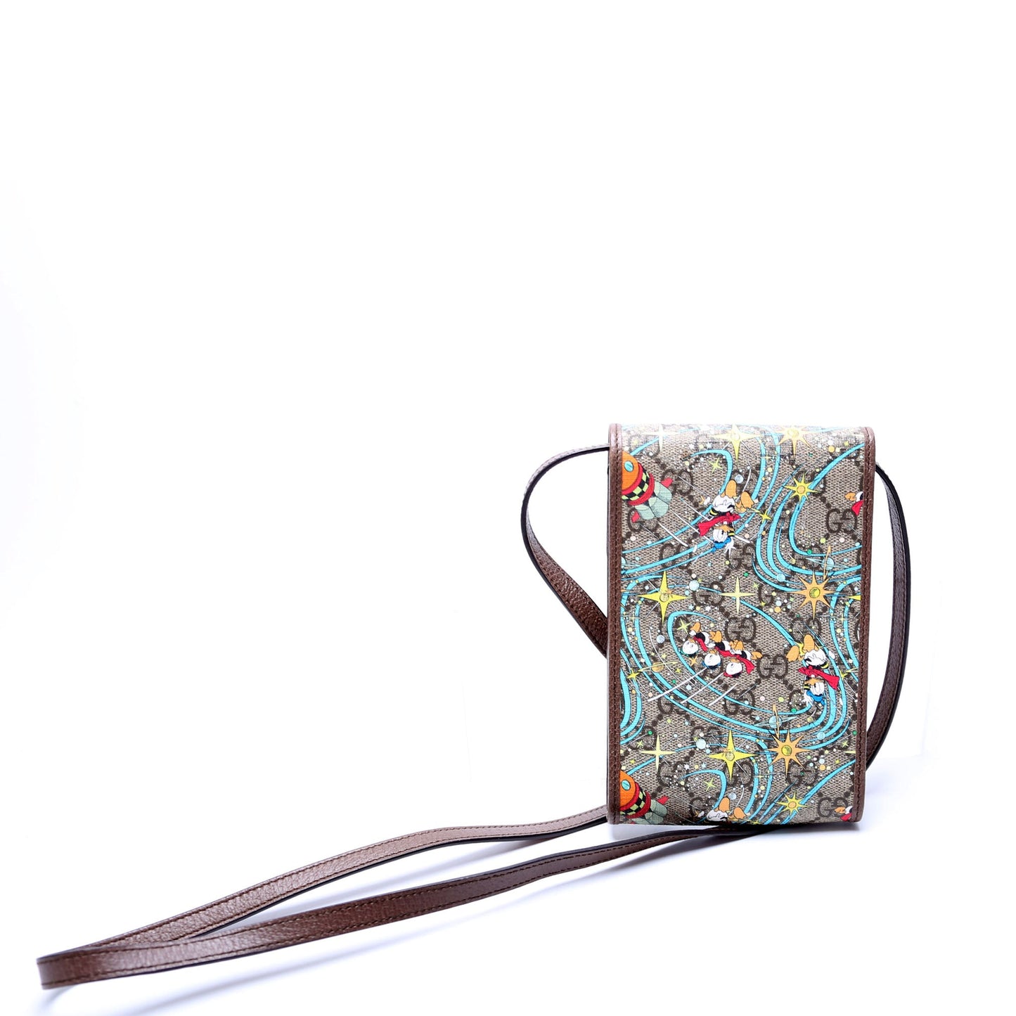 Gucci 647927 X Disney GG Supreme Donald Duck Mini Crossbody Bag