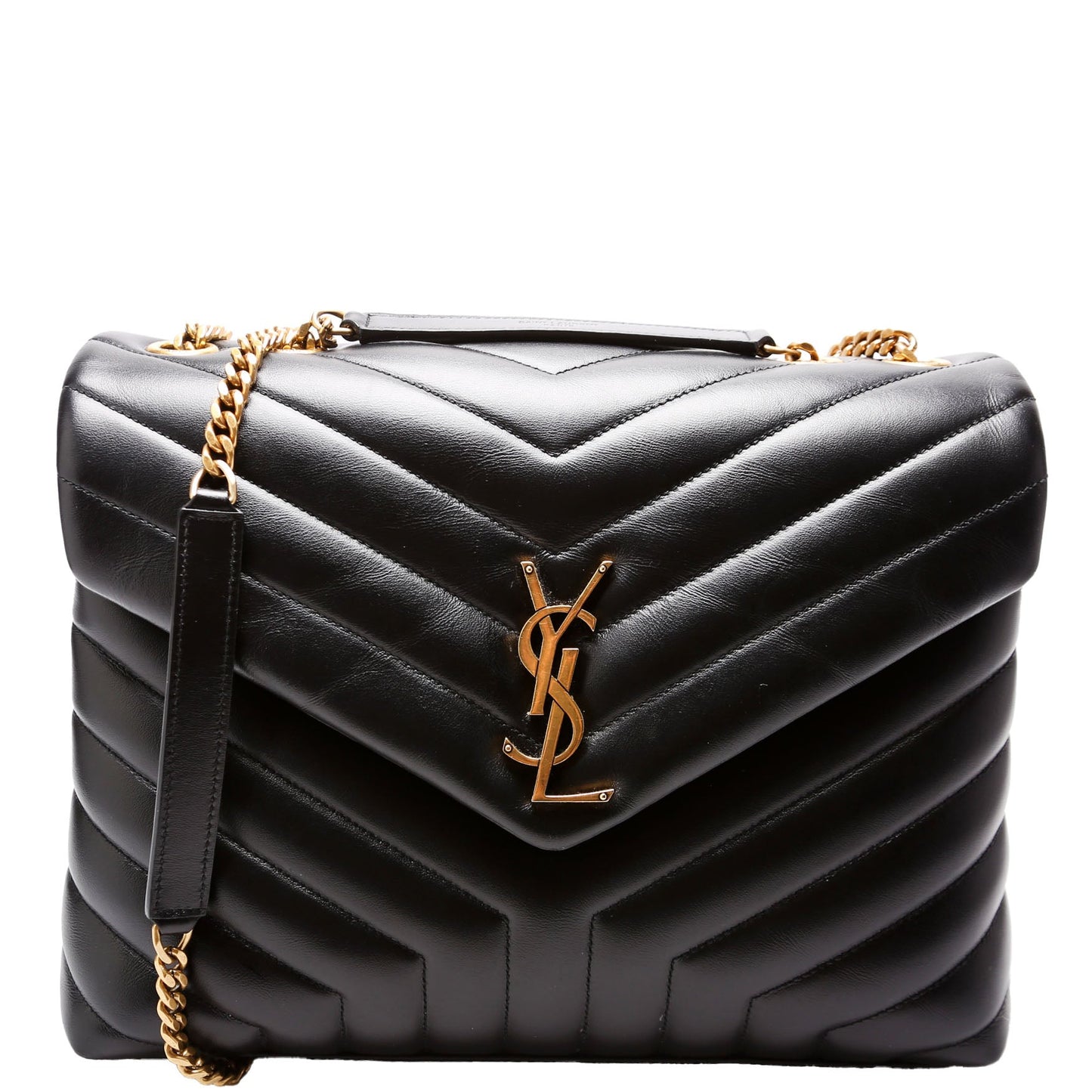 Saint Laurent LouLou Medium Quilted 574946 Black Bag
