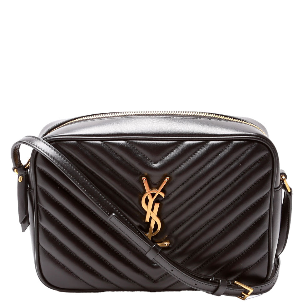 Saint Laurent Lou Camera Quilted 612544 Black Bag