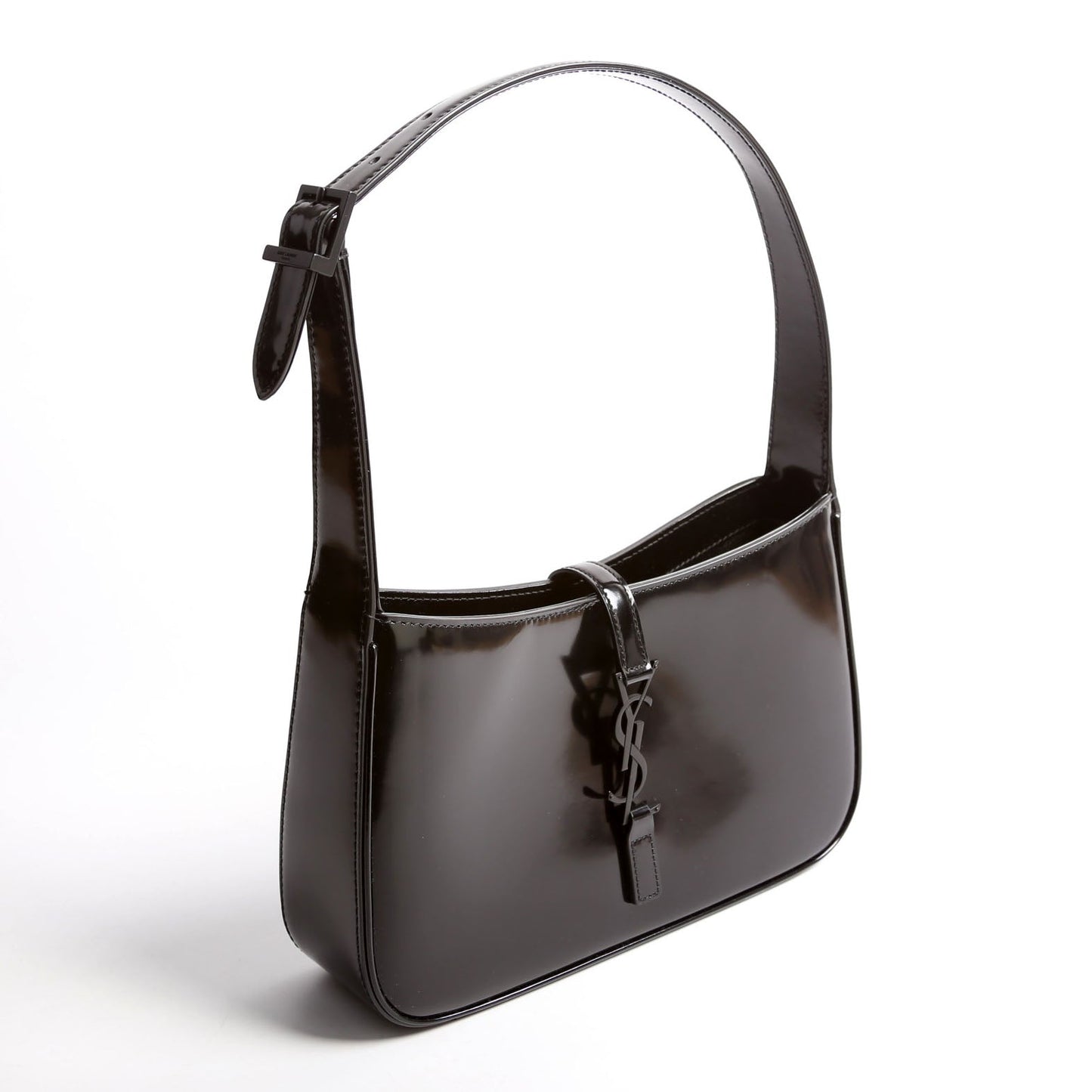 Saint Laurent 657228 Le 5 A 7 Hobo Leather Black Bag