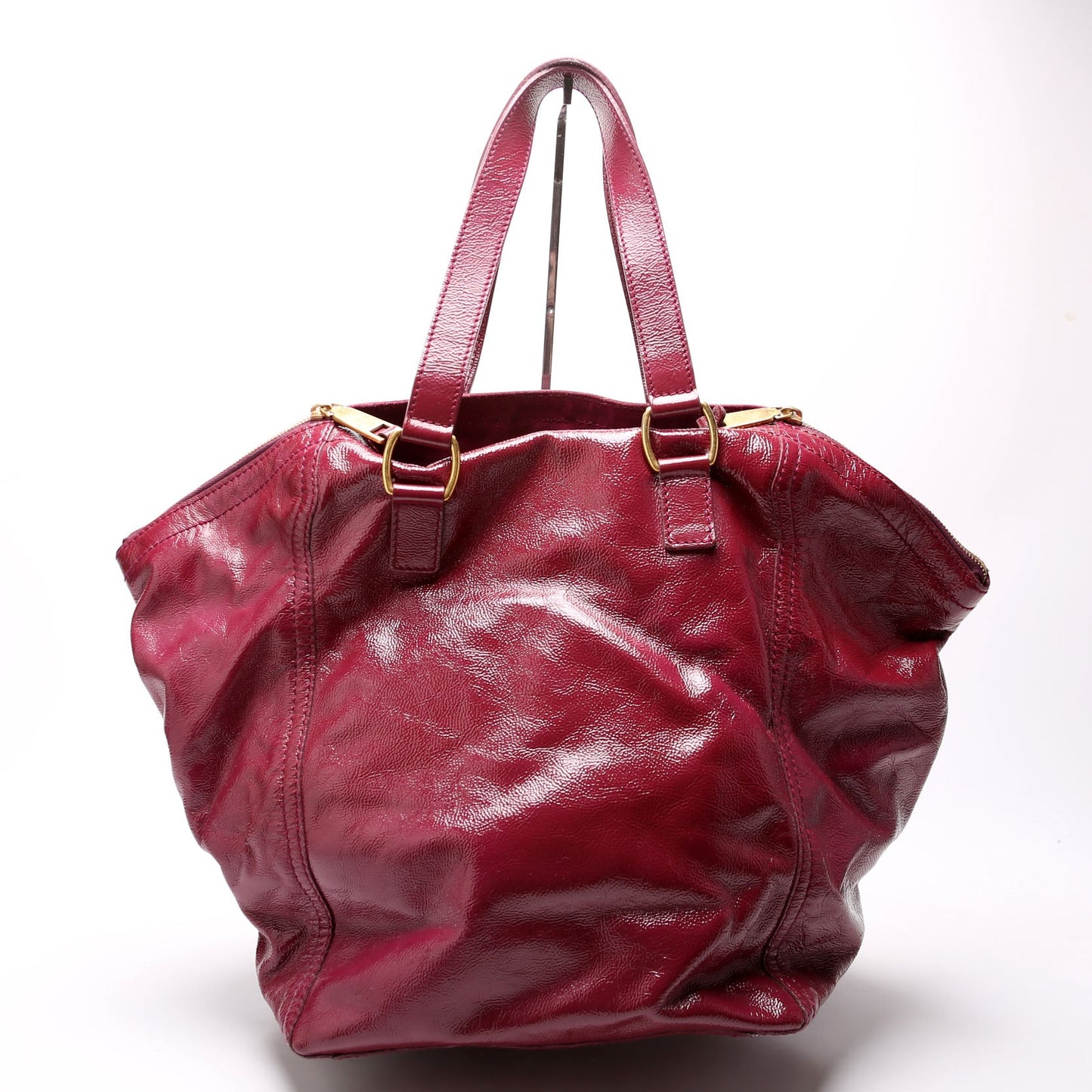 Saint Laurent 202649 Downtown Patent Leather Tote Bag